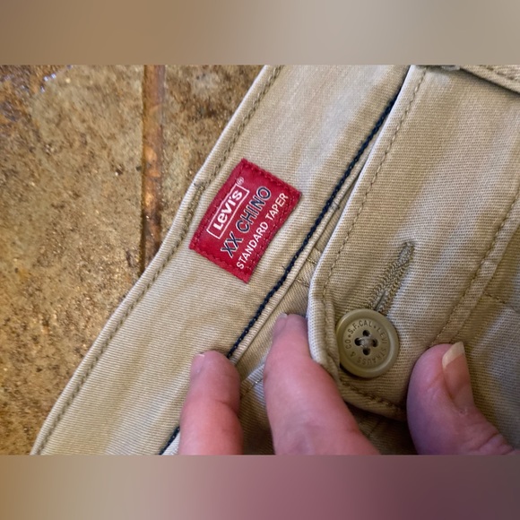 Men's Levi's XX Chino Standard Tapered Chino Pants hard find size 28x30 2 pairs - Picture 3 of 7